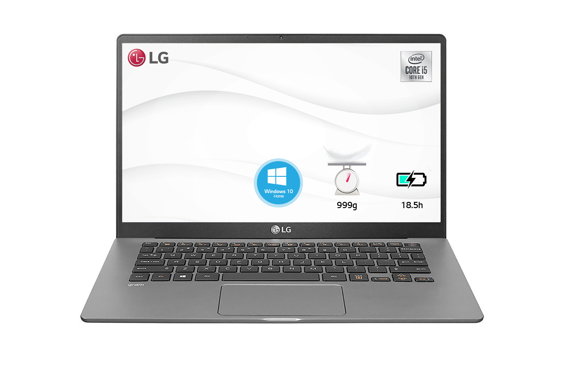 Laptop LG gram 15 inch, Window 10 Home,  Intel® Core i5 thế hệ thứ 10, SSD 512GB