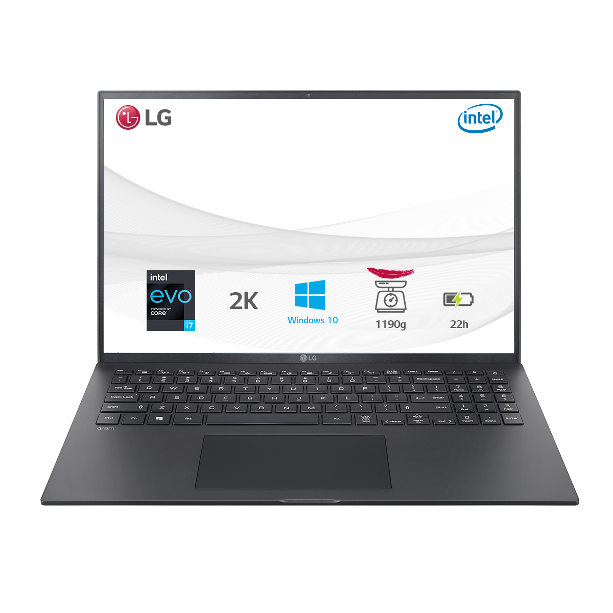 Laptop LG gram 16 inch, Win 10,  Intel® Core i7 thế hệ thứ 11, RAM 16G, SSD 512GB/ Đen