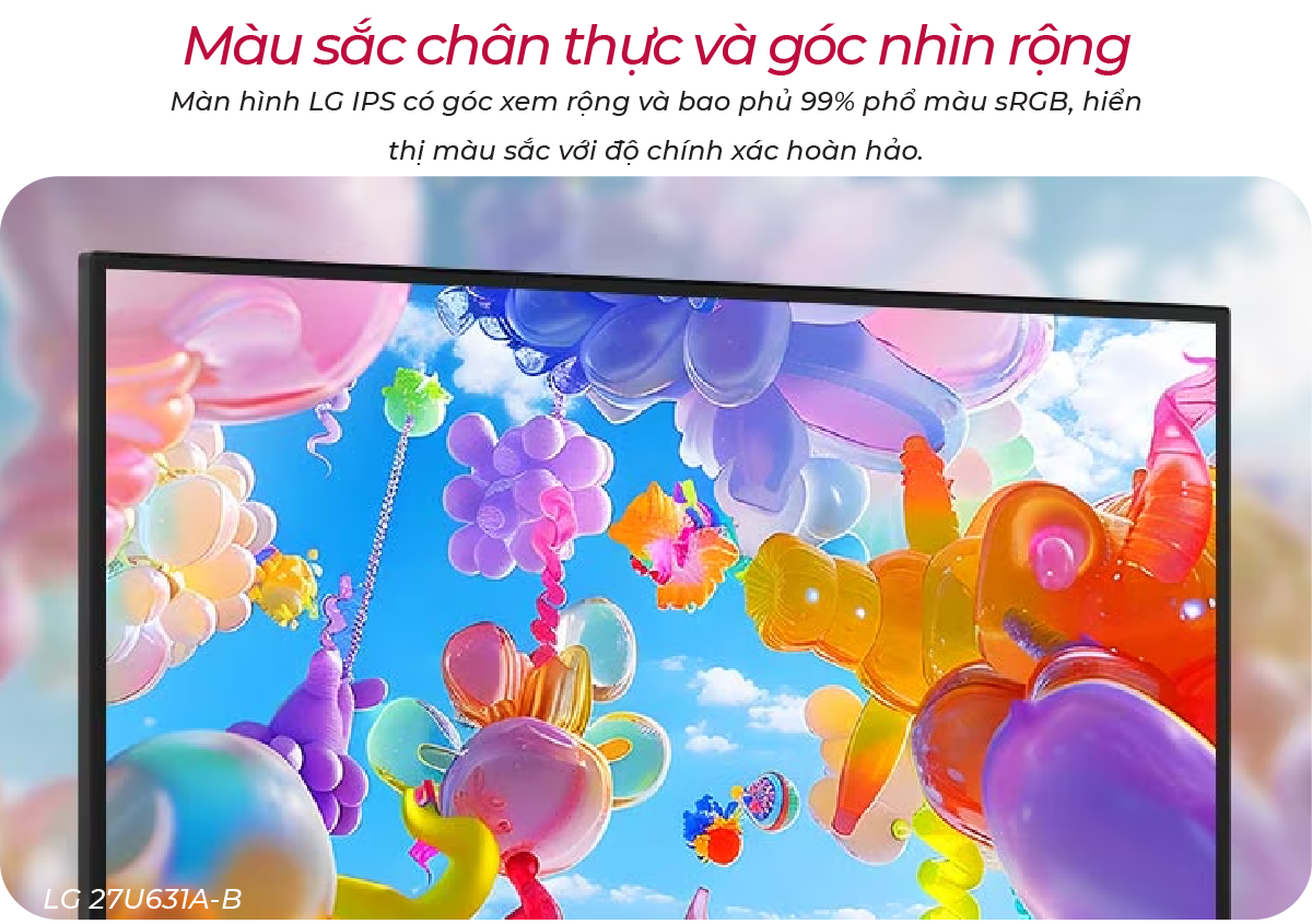 Màn hình LG 27U631A-B hiển thị cảnh game hành động nhanh, sắc nét và mượt mà