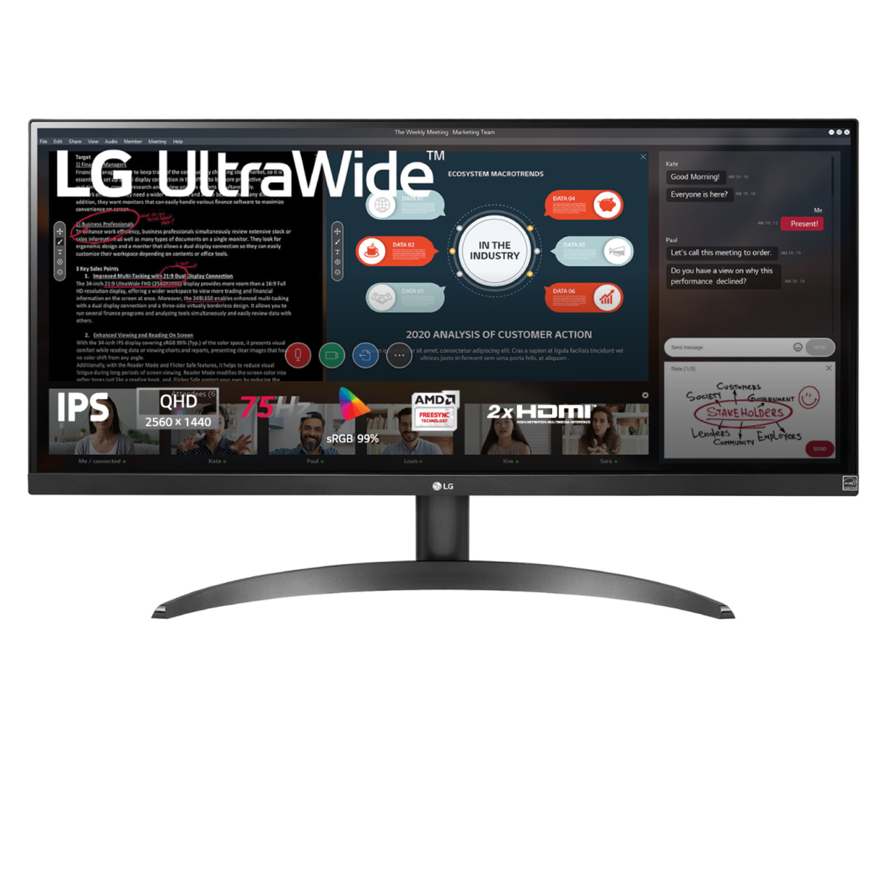 Màn hình LG UltraWide 29' inch 29WQ600-W màu trắng