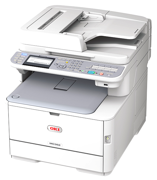 Máy in đa năng OKI MC361dn có thêm các chức năng fax, scan, copy, với khay RADF độc đáo giúp cho việc copy, fax, scan các tài liệu gốc 2 mặt một cách nhanh chóng, dễ dàng.