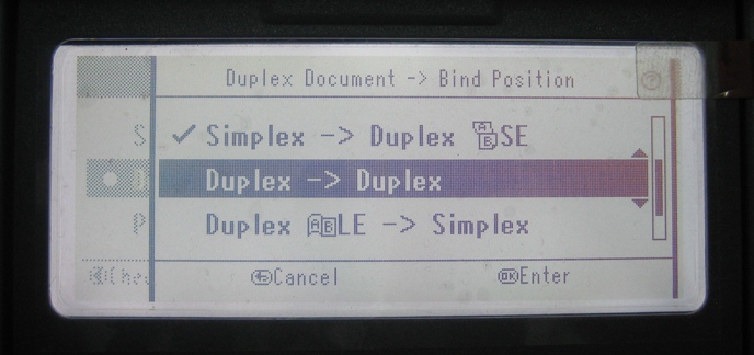Chọn chế độ copy Duplex --> Duplex